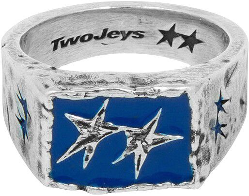 Ignorant Icon Ring Blue