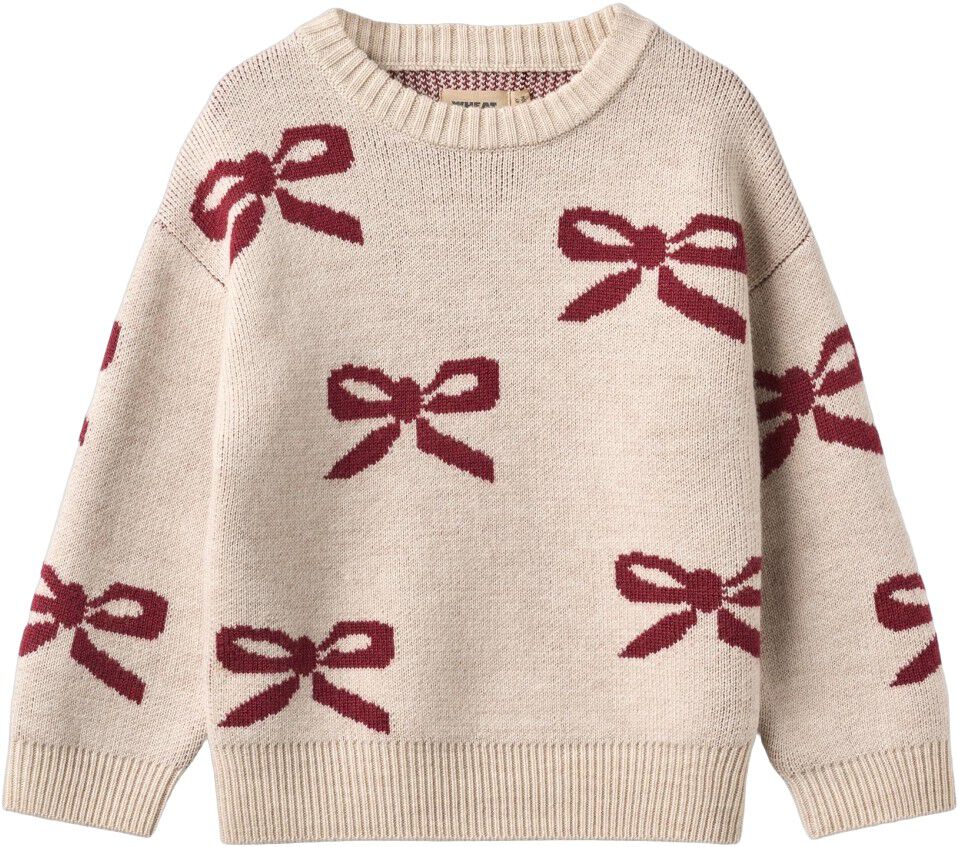 Jacquard Pullover Bow