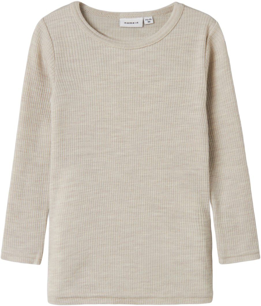 NMNWAX WOOL RIB LS TOP NOOS