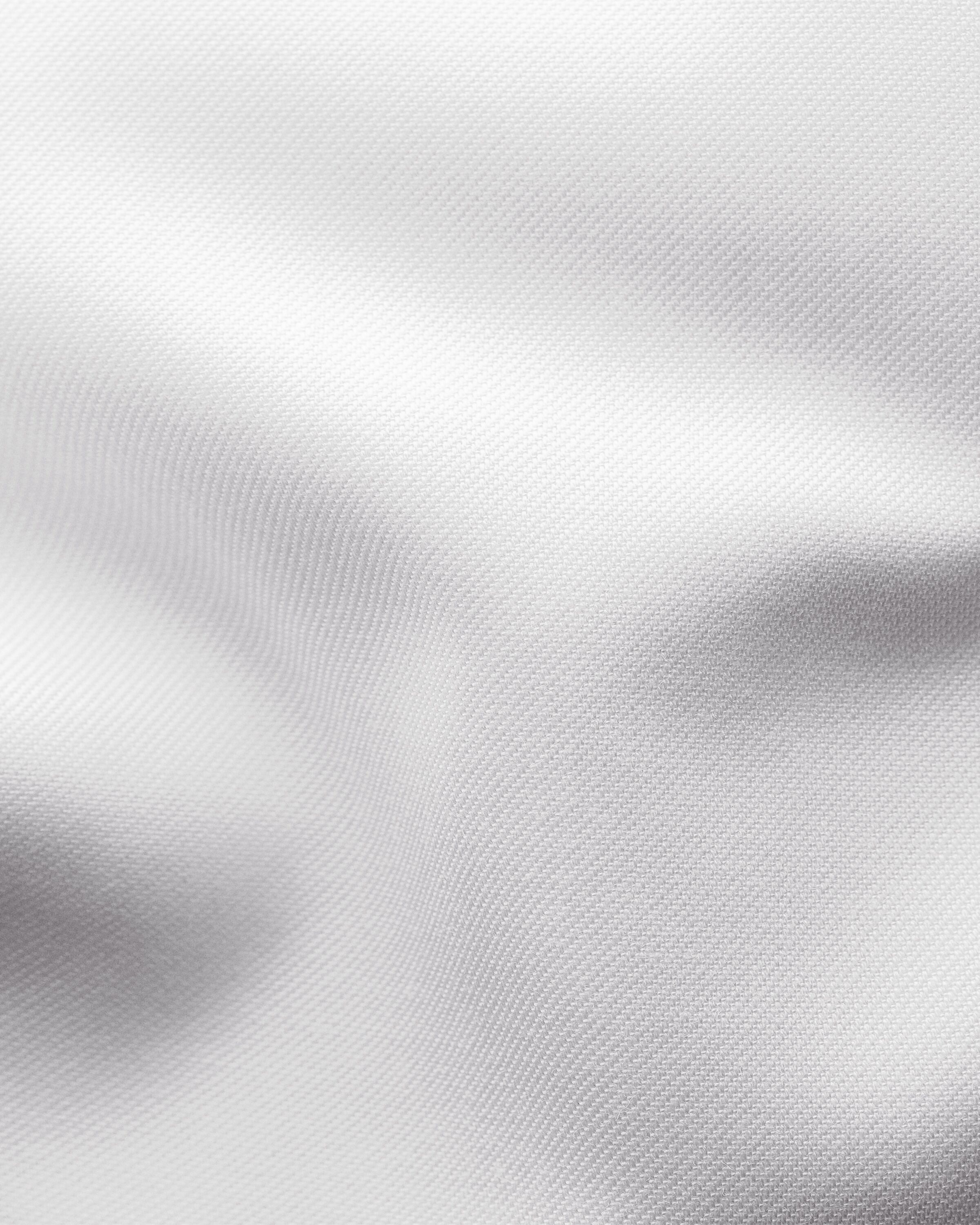 White Twill Shirt Blue Details - Slim Fit