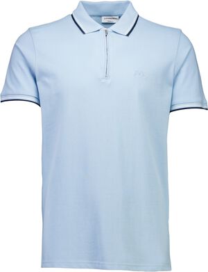 Polo shirt w. zip neck