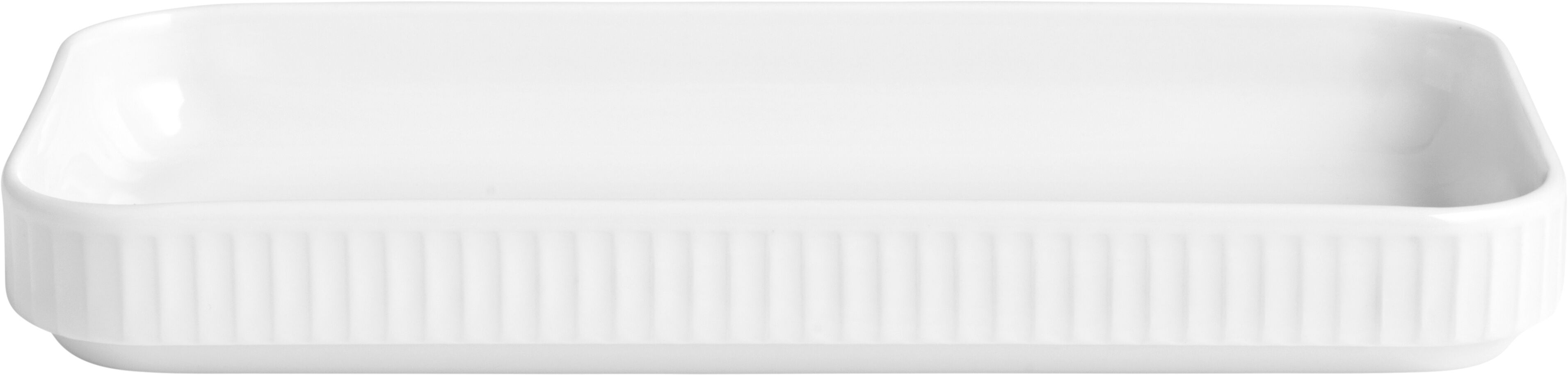 "Fat rektangul&Atilde;&curren;rt Pliss&Atilde;&copy; 24 x 12 cm Vit"