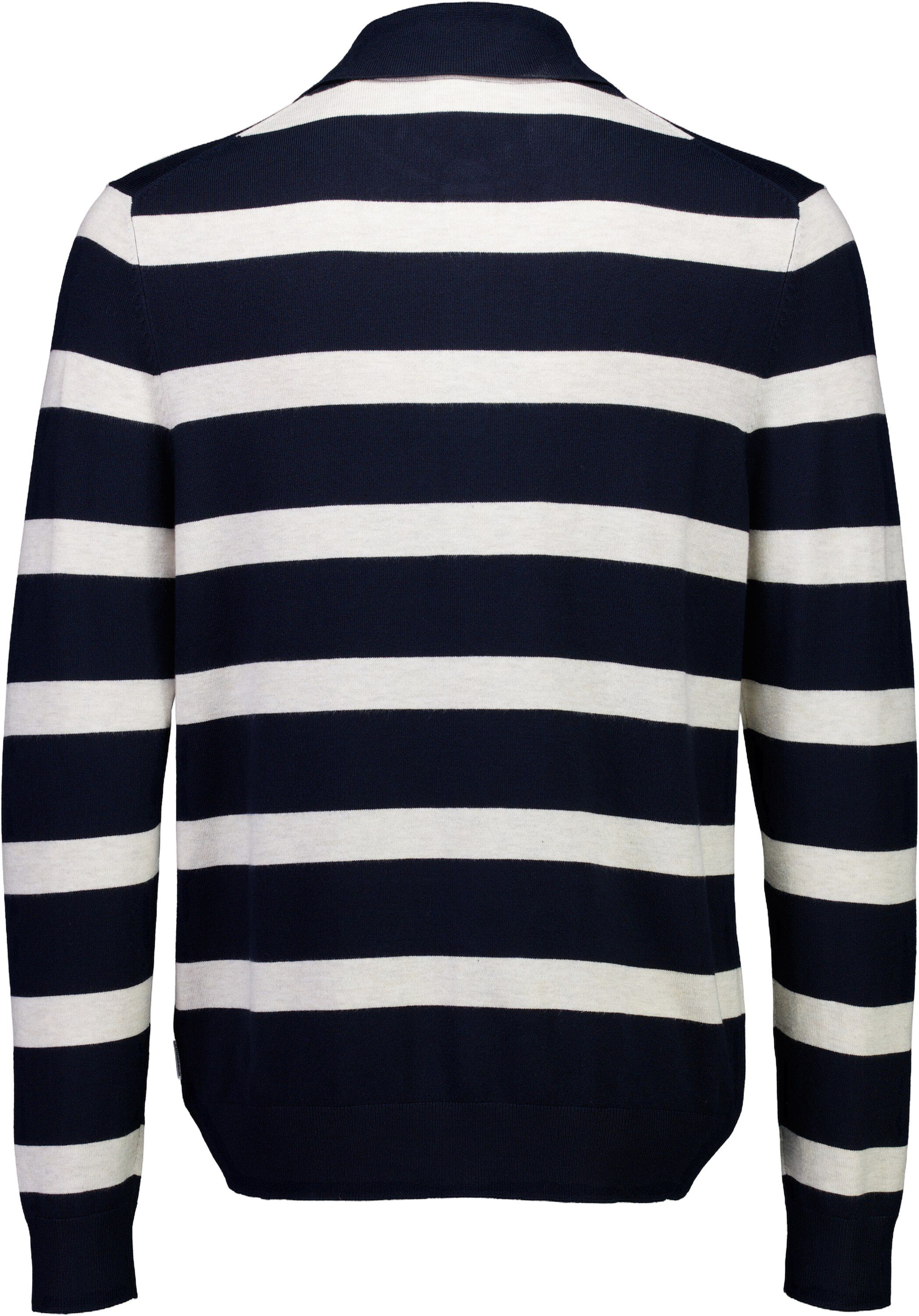 Ecovero striped L/S polo