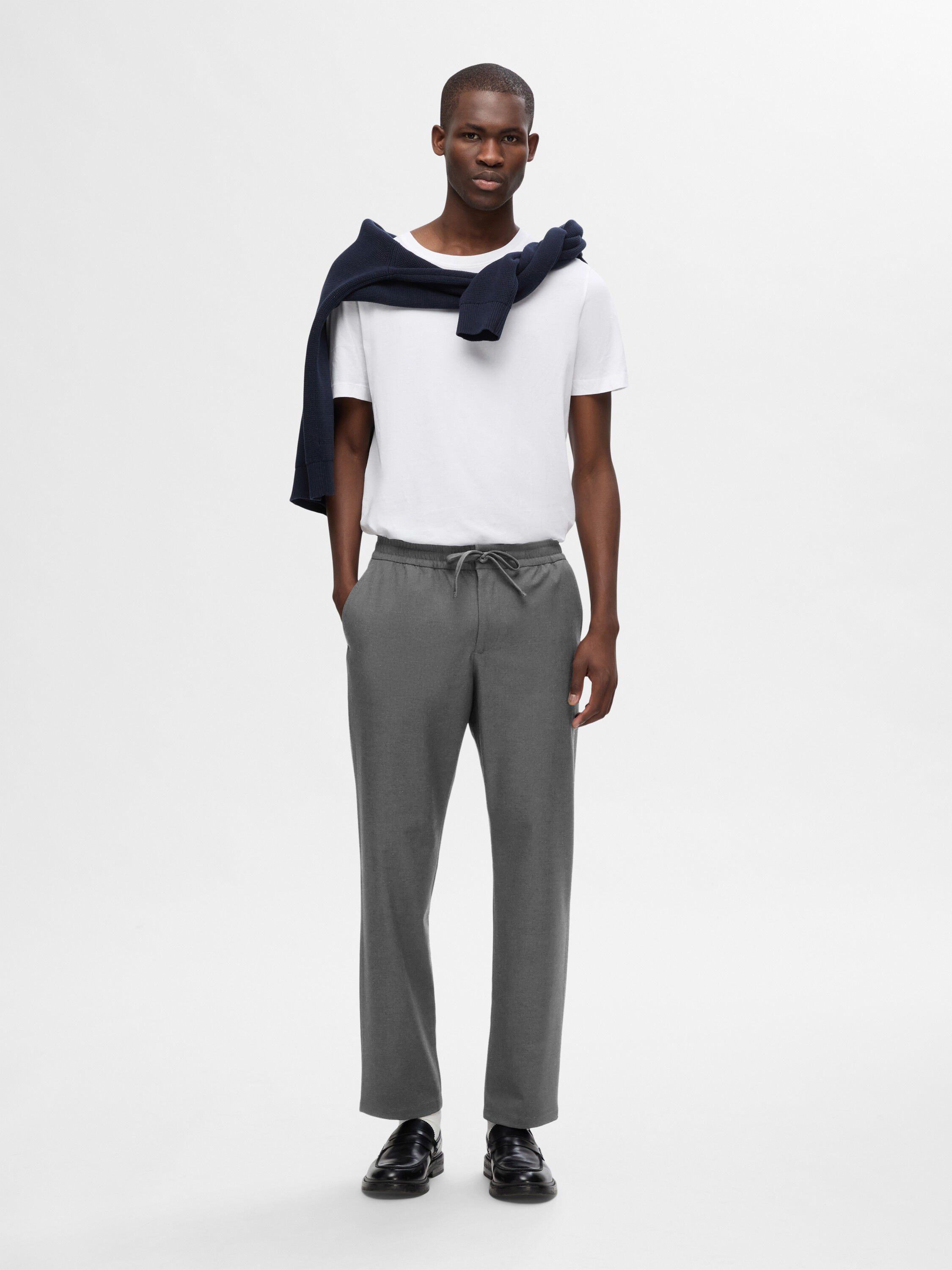 Slh196-Straight Robert String Pant Noos