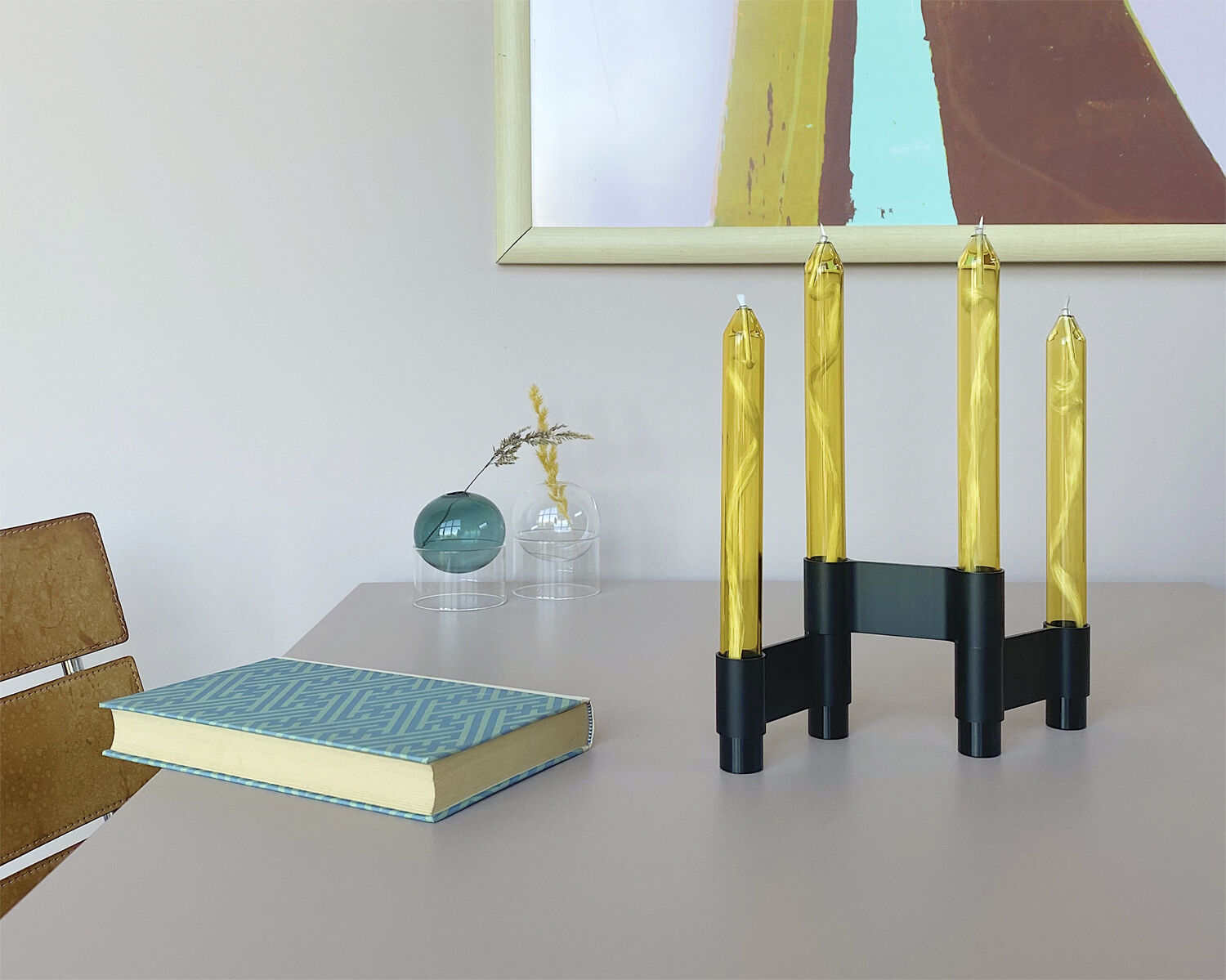 LINK, CANDLE HOLDER, BLACK ANODIZED, 11060B