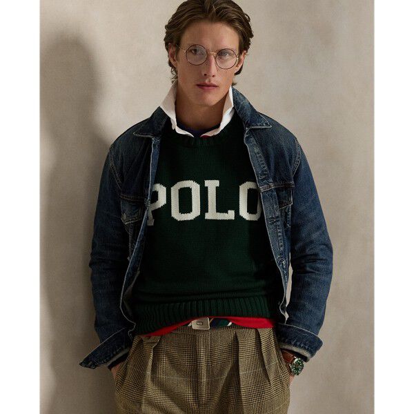 Big Fit Logo Cotton Sweater