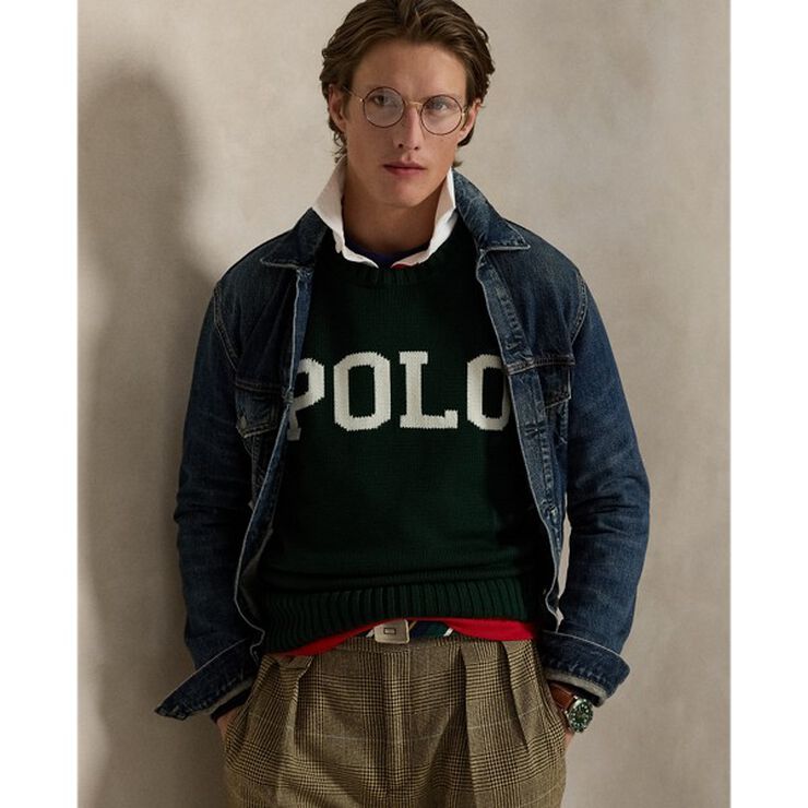 Big Fit Logo Cotton Sweater