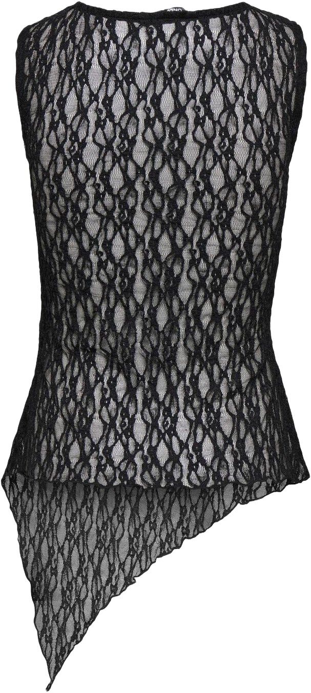 Onlliva S/L Asymmetric Lace Top Jrs