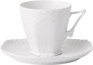 Hvid Helblonde kop med underkop 14 cl