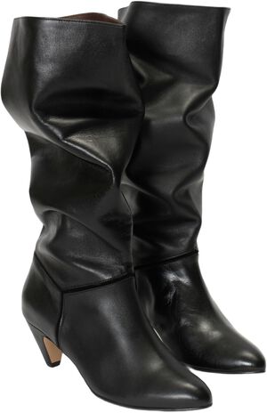 Jasmina 50 stiletto Soft calf & suede leather