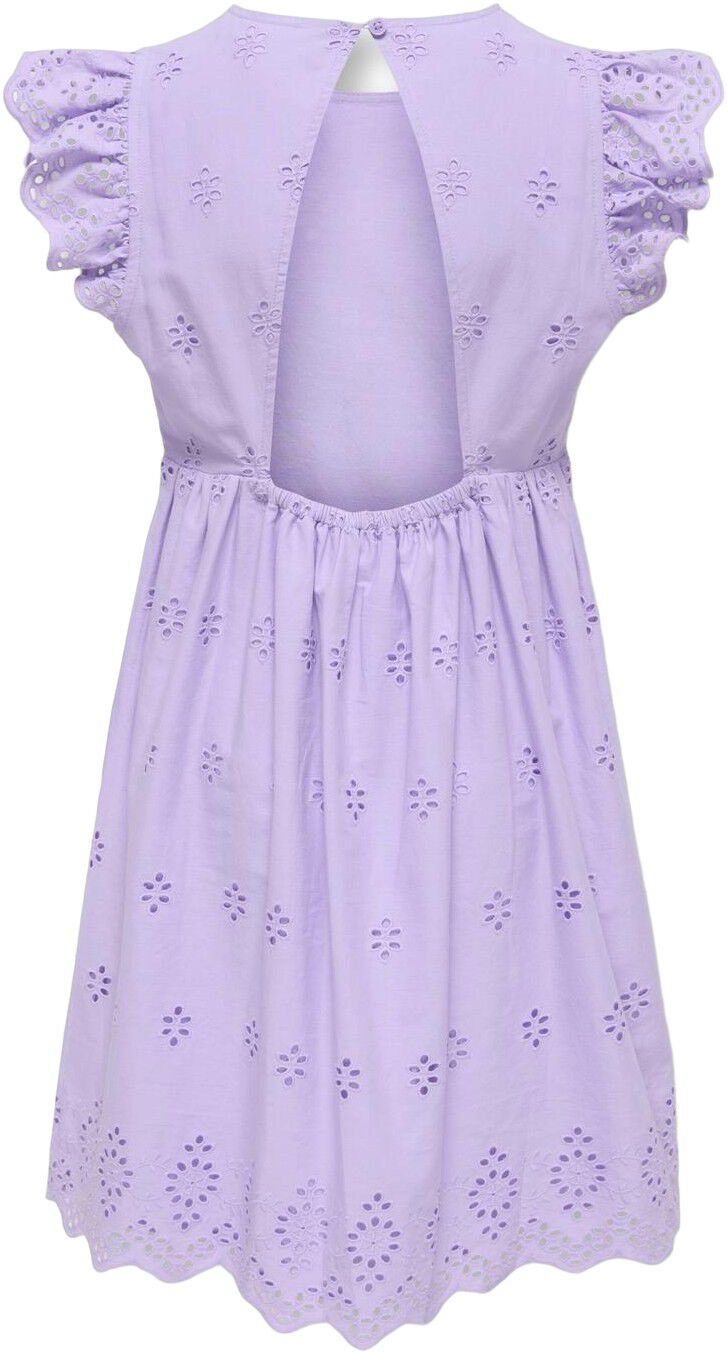 Koglou Life Emb Ss Open Back Dress Wvn