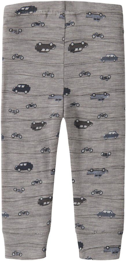 Nbmwang Wool Rib Longjohn Aop Noos