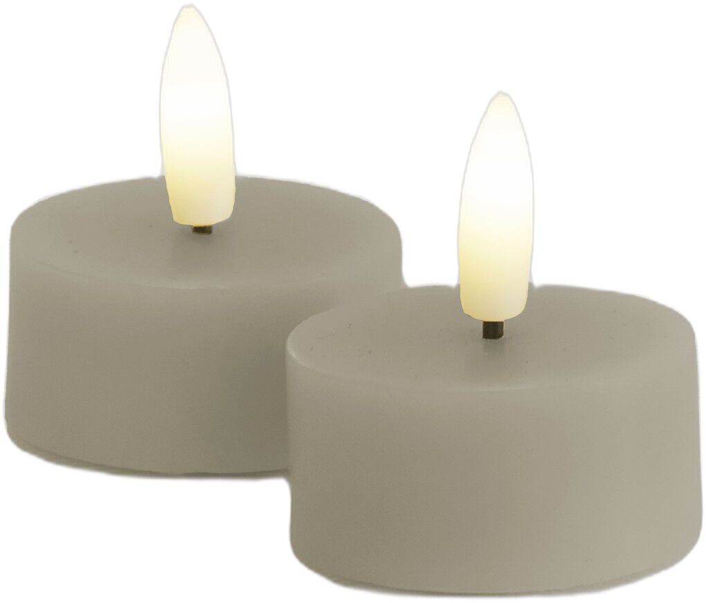 Sille Fyrfadslys 2 stk. s&aelig;t, &Oslash;4,5XH2,2cm