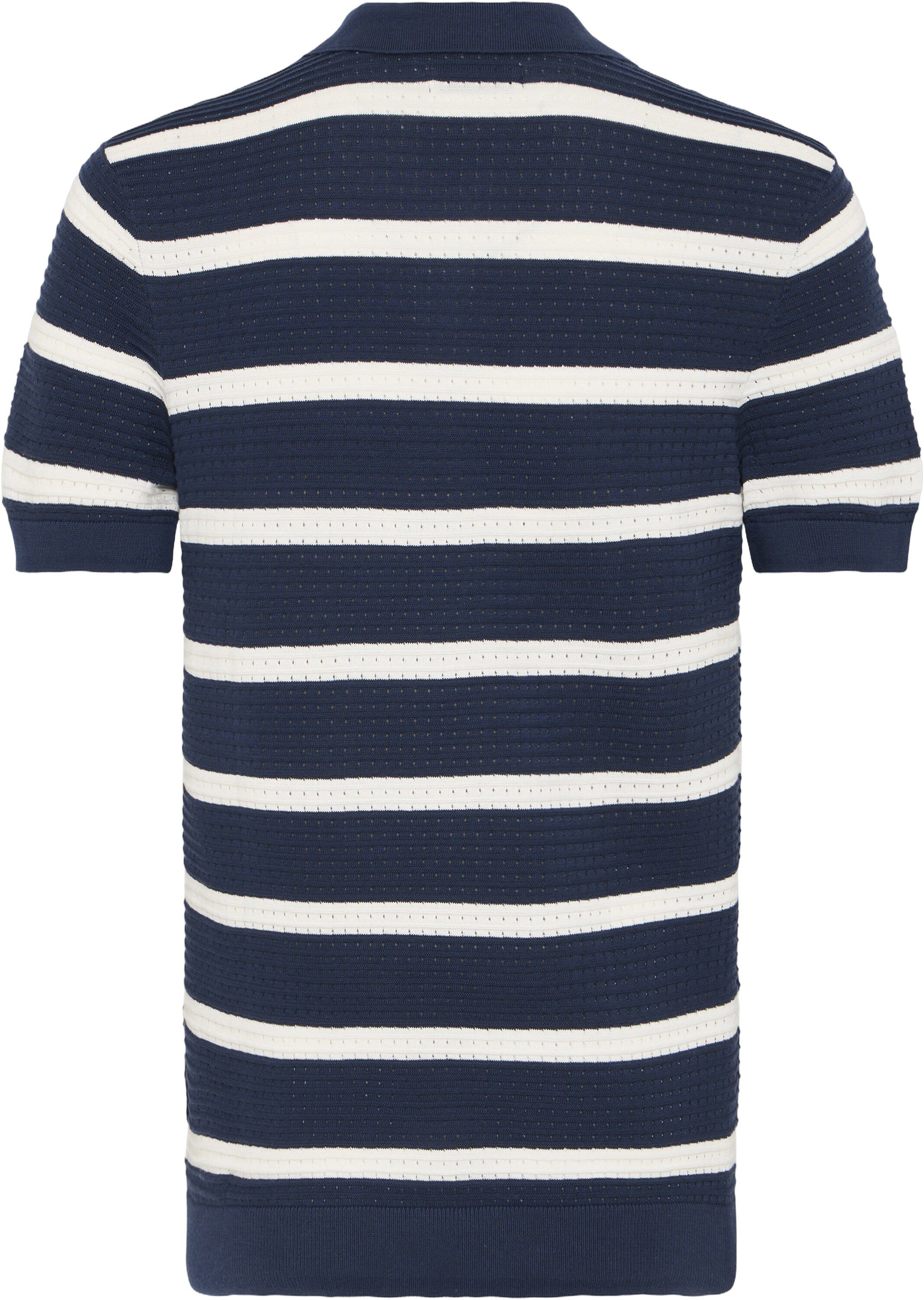 CFDAHLIN SS STRIPED POLO KNIT