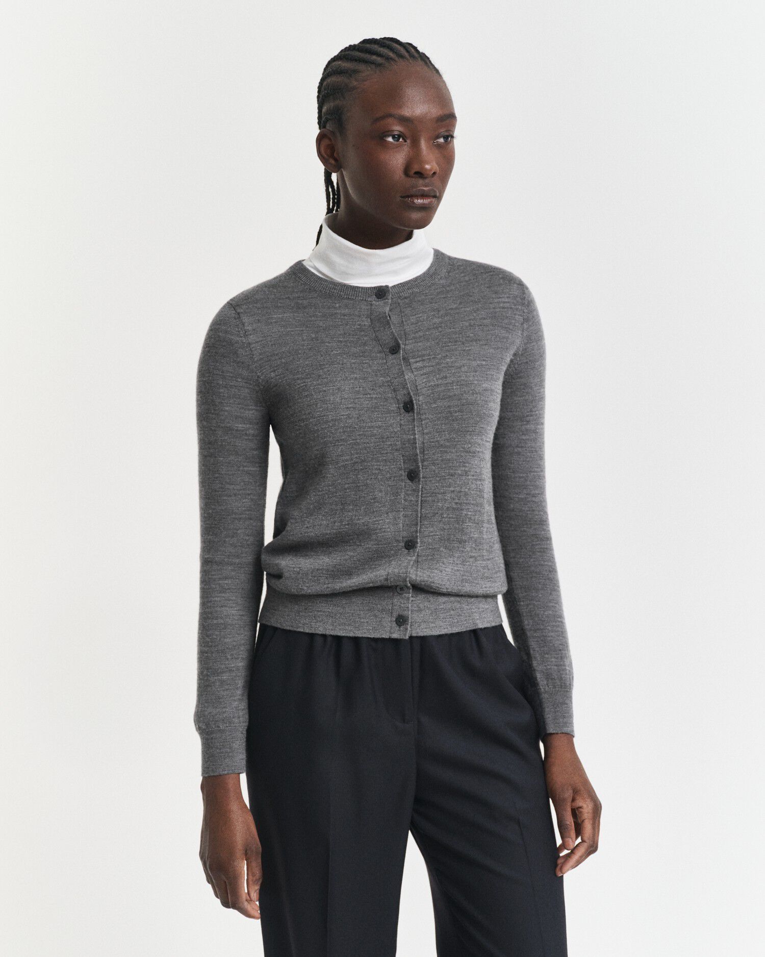 EXTRAFINE MERINO WOOL CARDIGAN