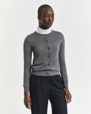 EXTRAFINE MERINO WOOL CARDIGAN