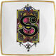 Bowl 12cm sq. flat, Holiday Alphabet S, Versace