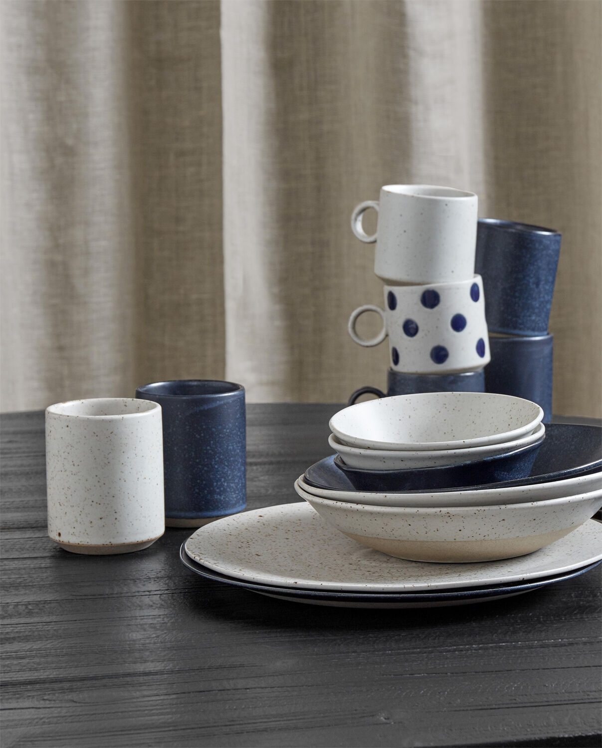 GRAINY cup, dark blue