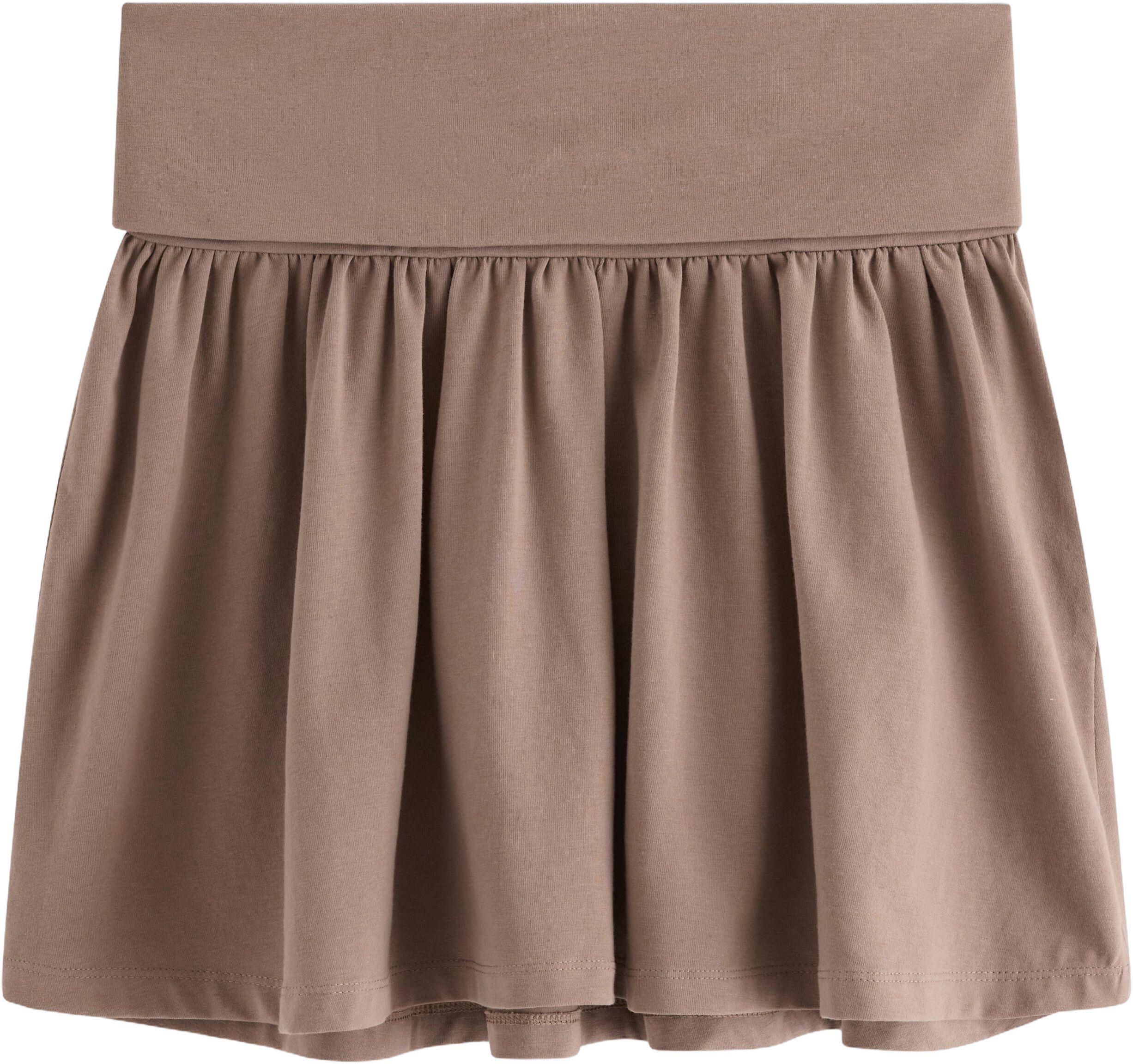 Jersey skirt with wide, foldable wa