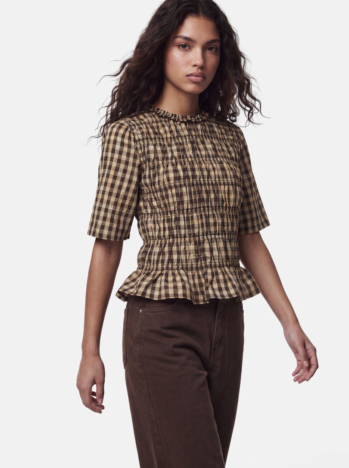 Pcadalaide 2/4 Smock Top Wvn