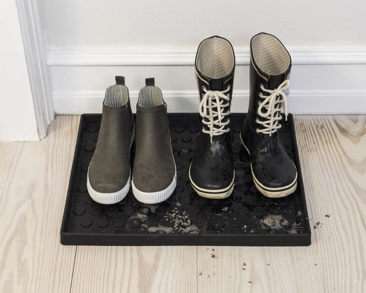 Skobakke i gummi 48x38 cm.