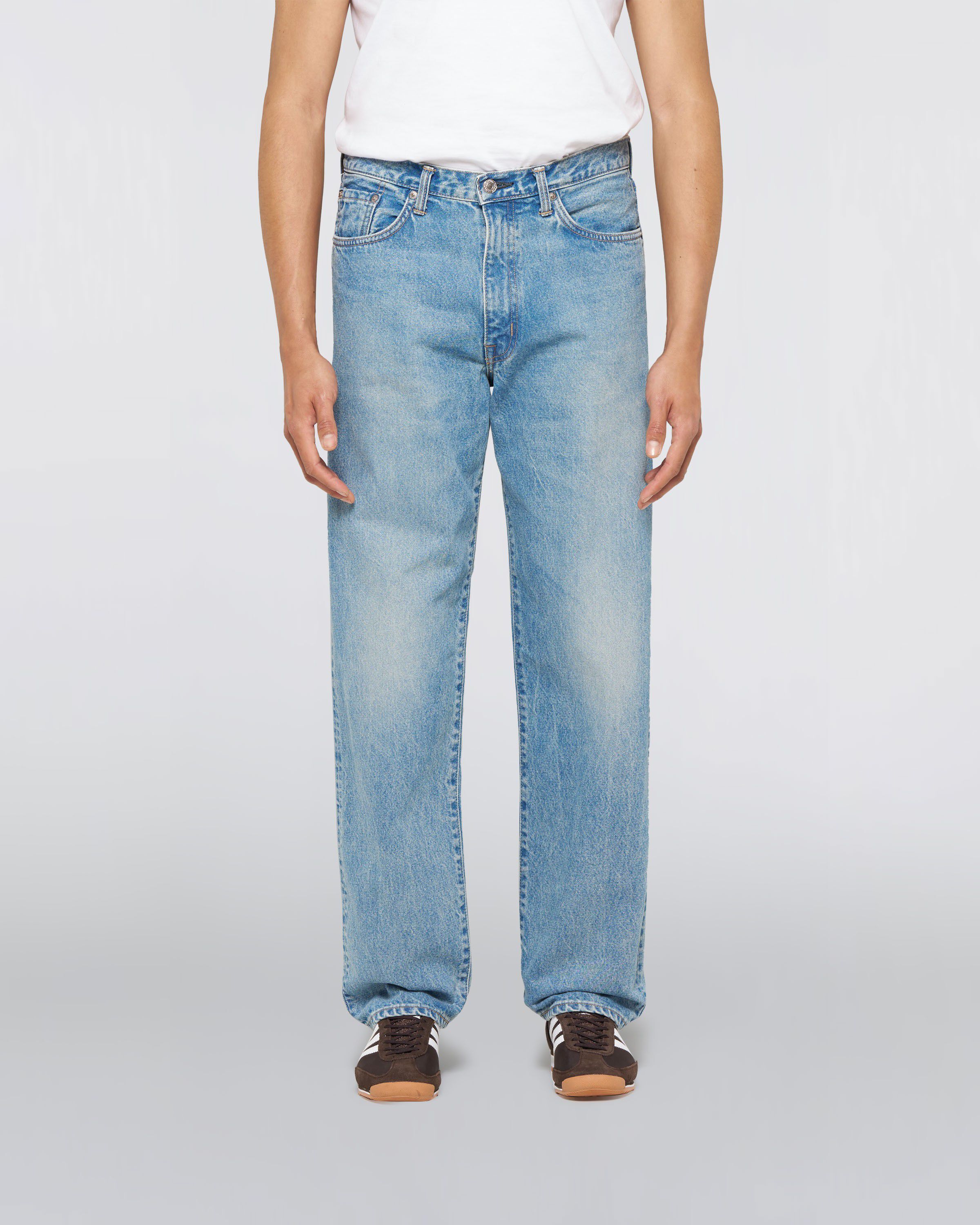 Loose Jeans-Blue - Mid Light Used