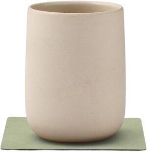 GLASS MAT SQUARE 10X10CM NUPO olive green