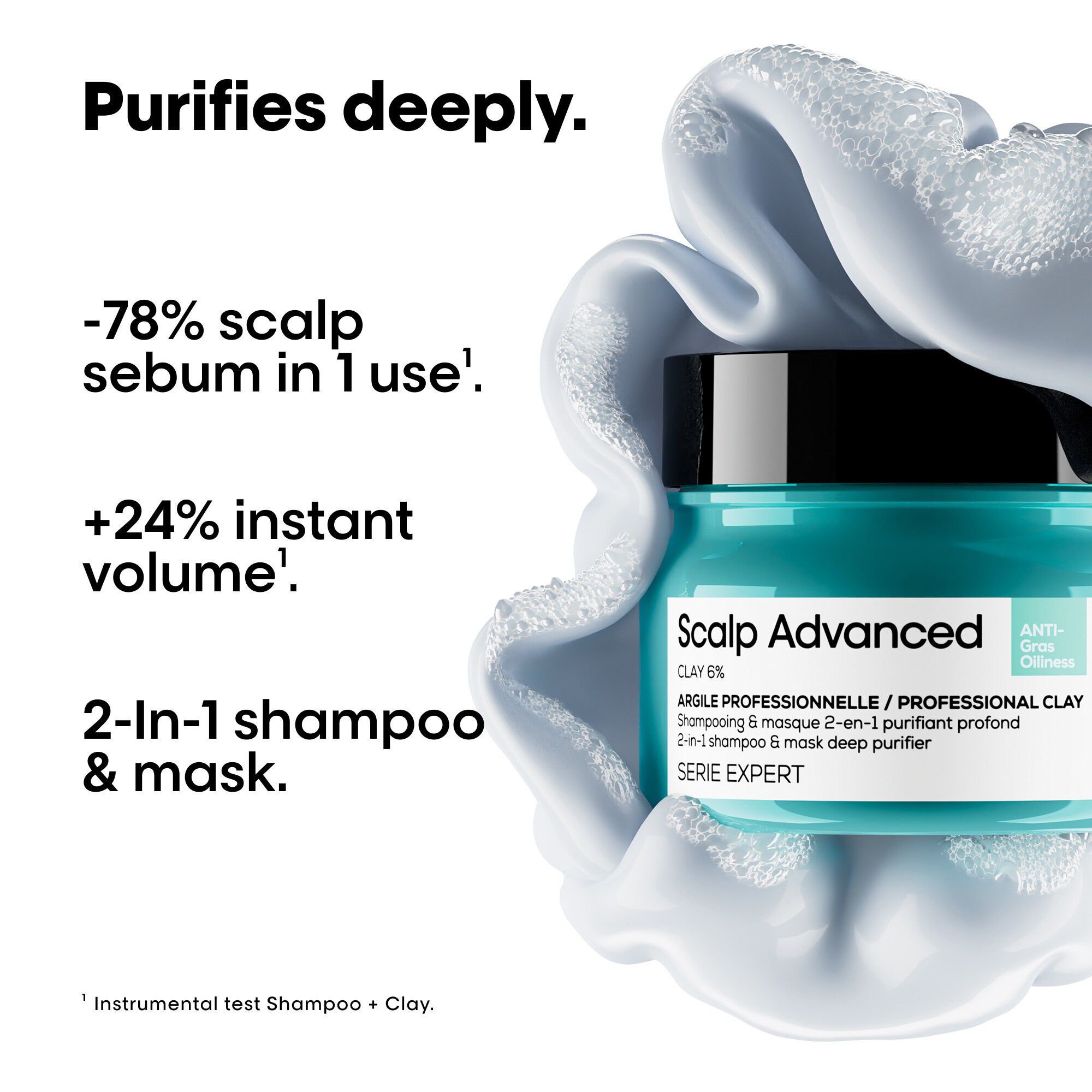 L'Or&eacute;al Professionnel Scalp Advanced Anti-Oiliness 2-in-1 Deep Purifie