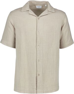 Cotton muslin resort shirt S/S