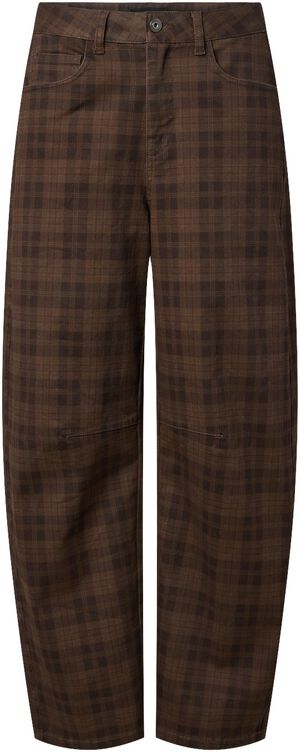 PCVERA MW BARREL CHECK JEANS DNM