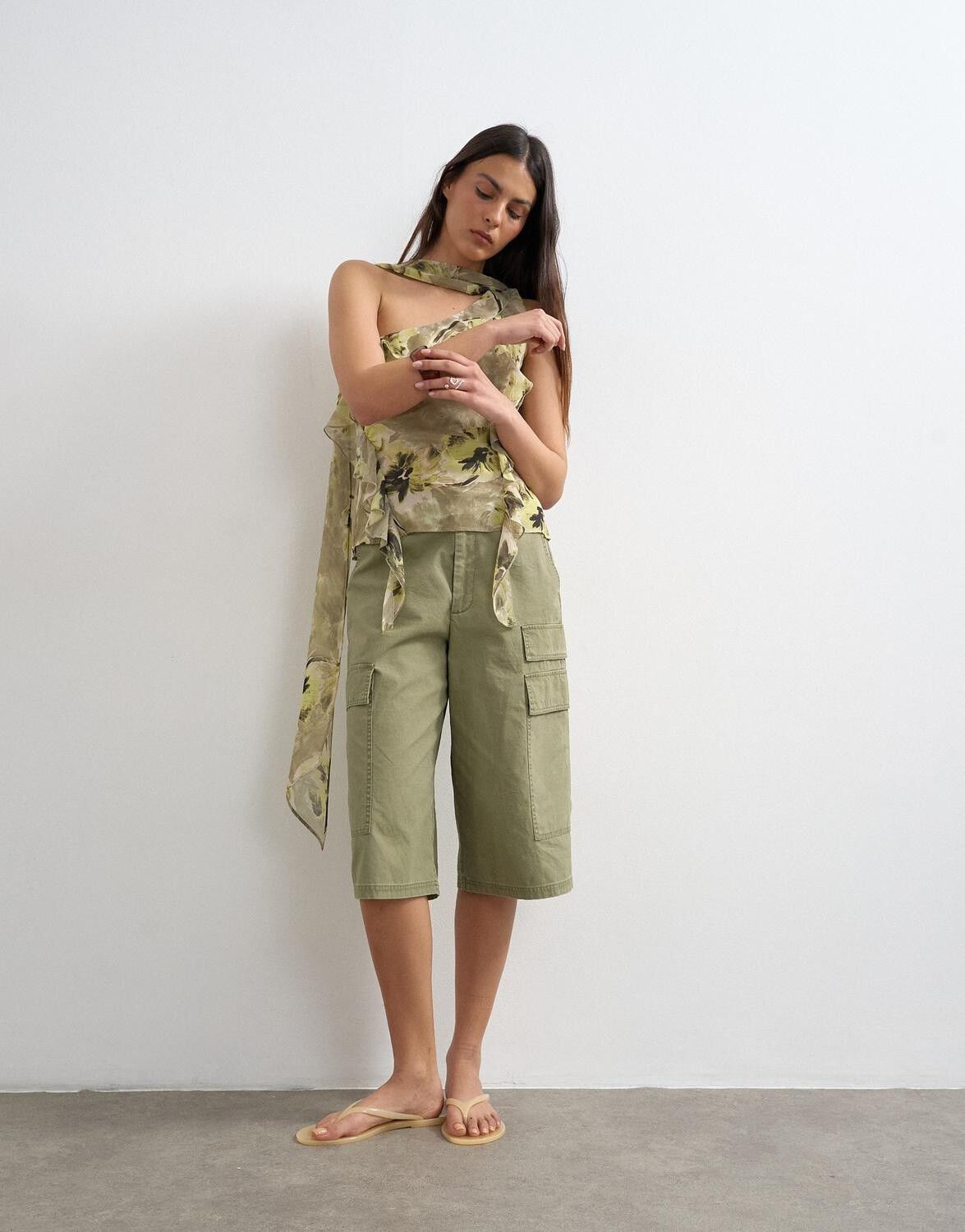 Tsvalerie One Shoulder Scarf Top Wvn