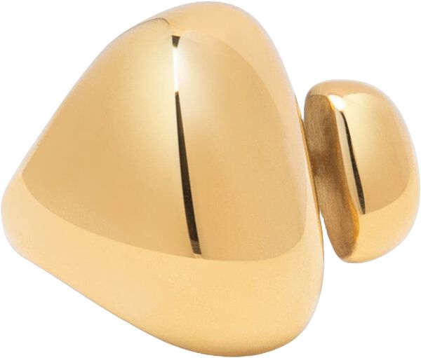 Chunky Cuff Ring in Gold