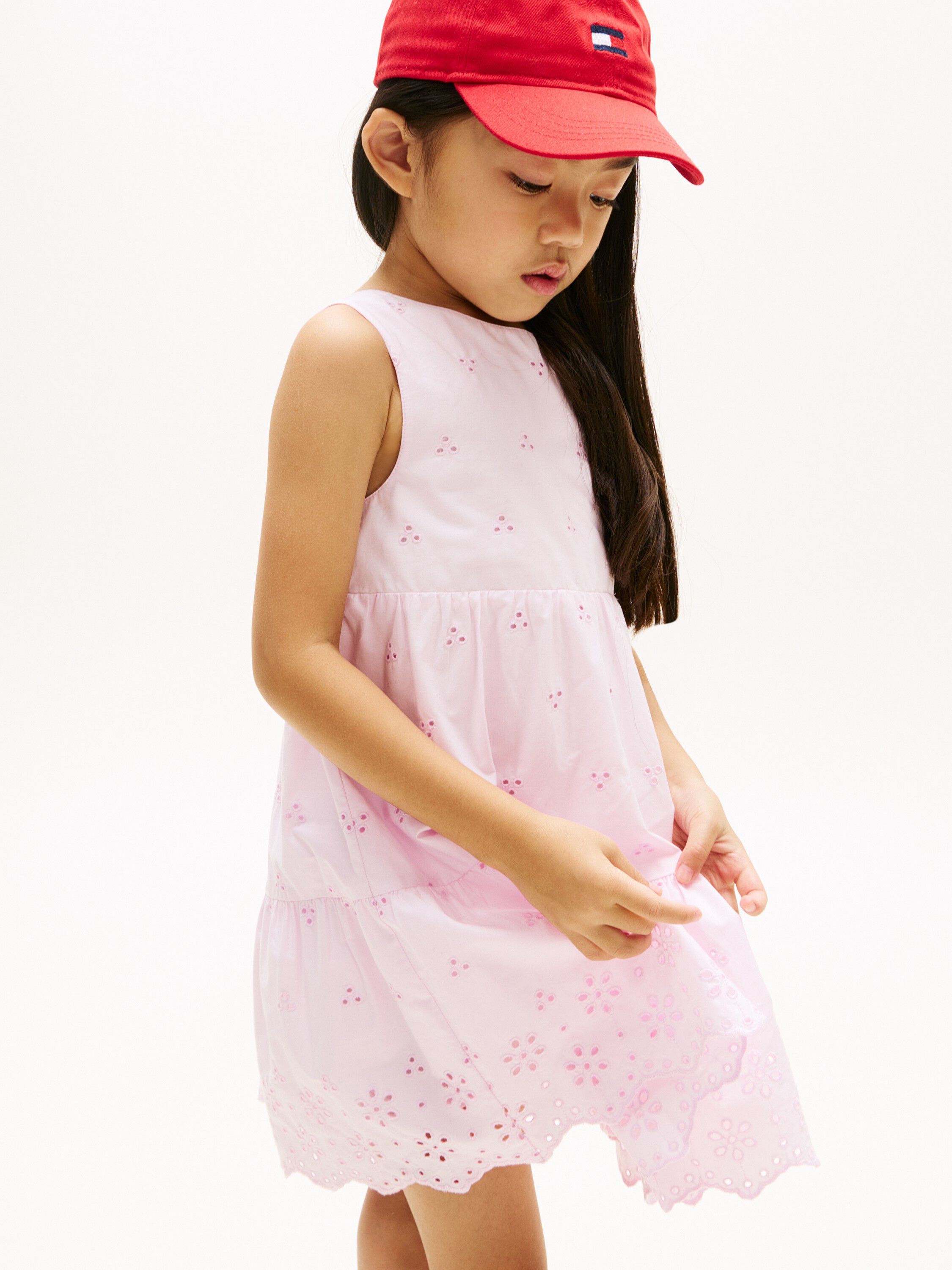 Back Bow Broderie Anglaise Dress