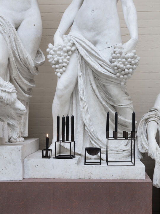 Kubus 1, Candle Holder, Black