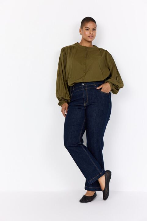 Curvy WA-JENIFER 7 Jeans Mørk denim