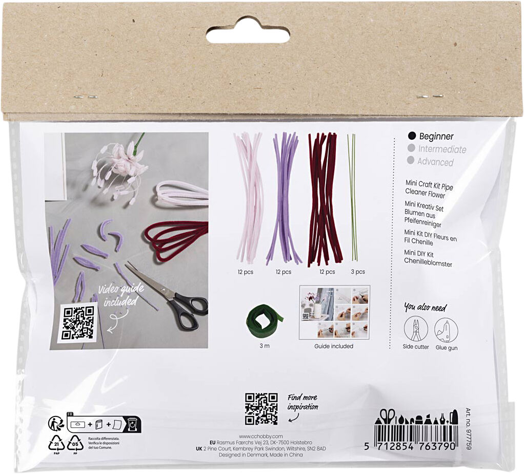 Mini DIY Kit Chenilleblomster, Spider lily