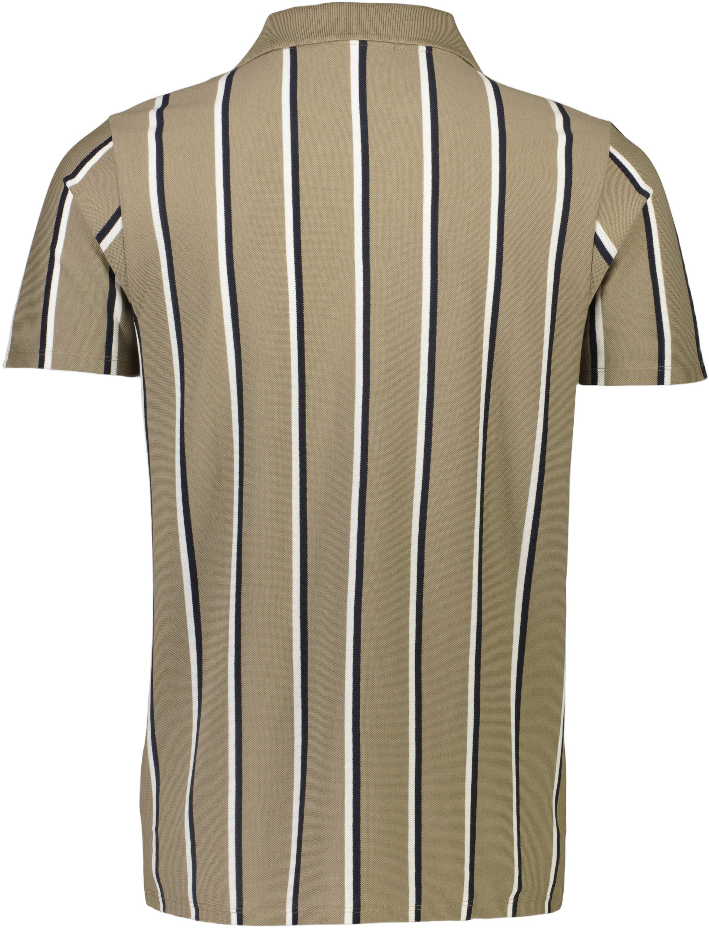 Striped piqu&eacute; polo shirt S/S