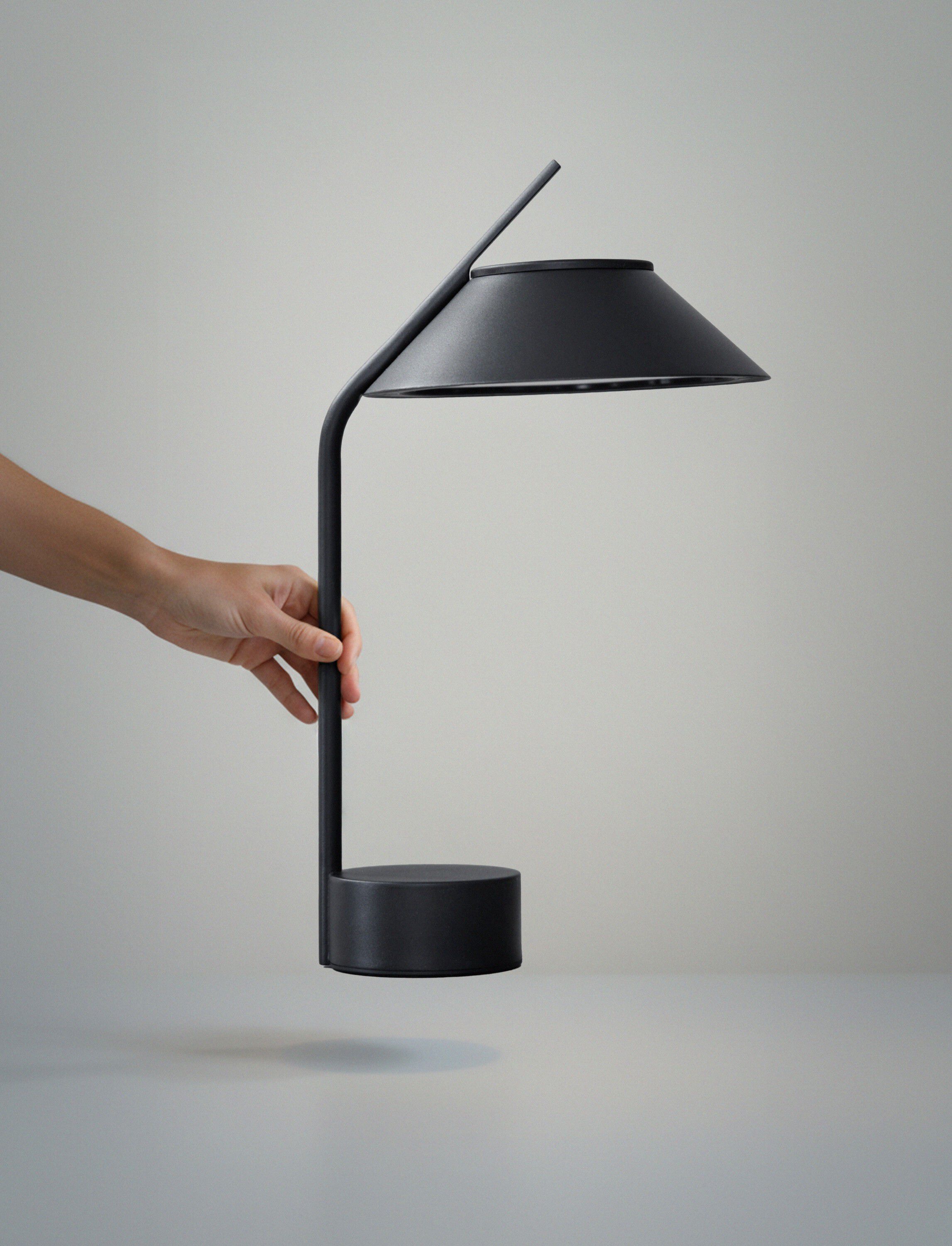 Vinkel LED lampe, portabel black