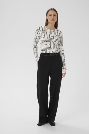 SLHanadi Printed Round Neck LS