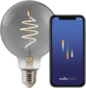 Smart E27 G95 1800 Kelvin 100 Lumen Pære Røgfarvet