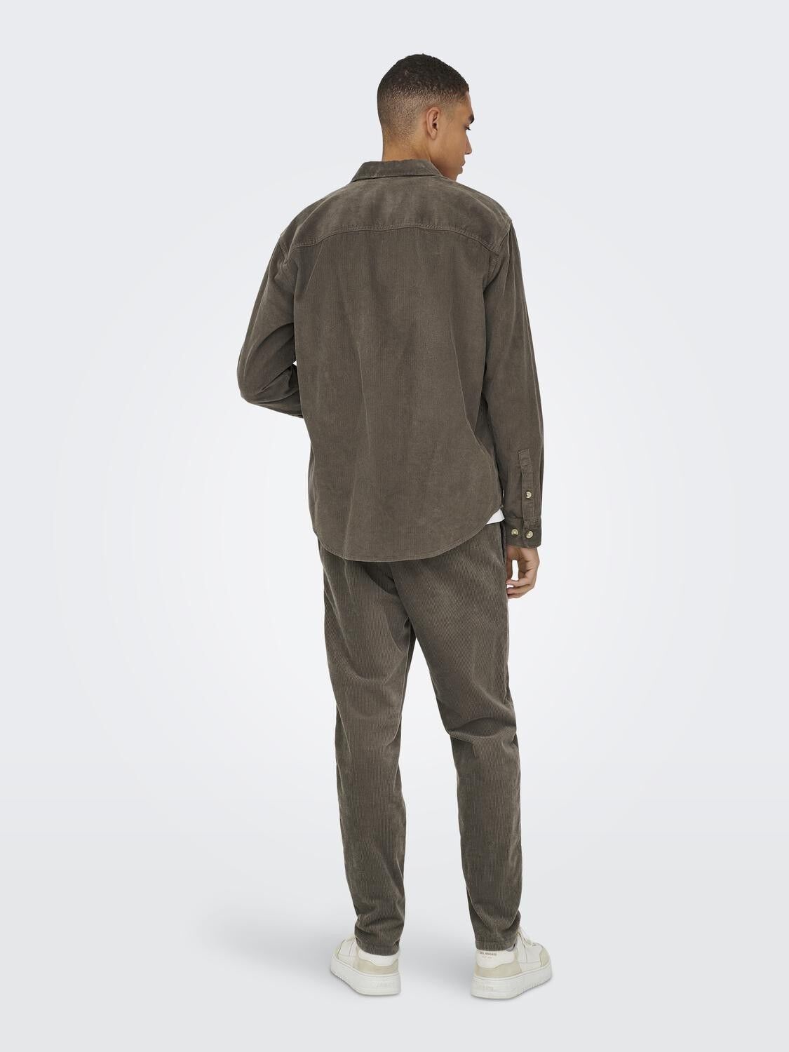 ONSALP RLX 2PKT WASHD CORD LS SHIRT