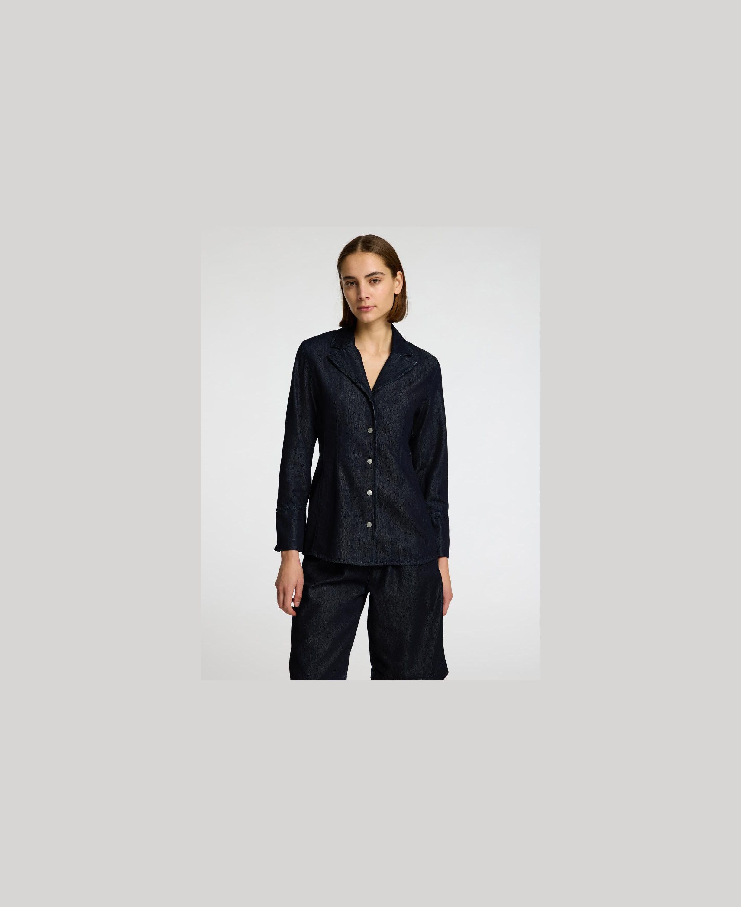 SLFVELA DENIM TAILORED SHIRT