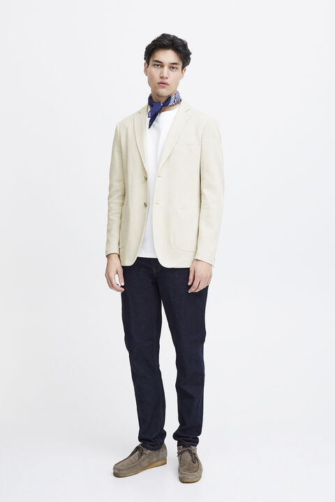 CFBILLE slub yarn blazer