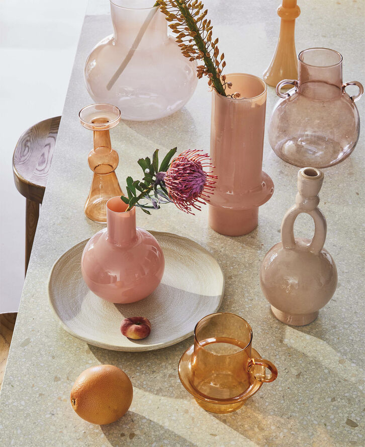 Vase Collo cream blush, XS