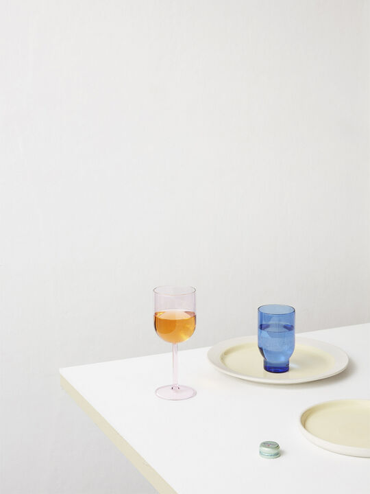 PLATE, MEDIUM, 2 PCS, CLAY IVORY, GLAZE LIGHT YELLOW, 18515I