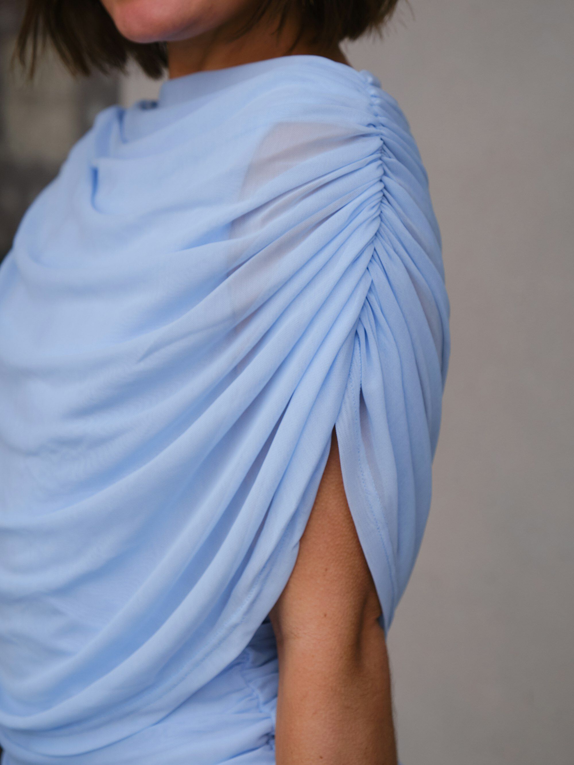 Tottuna Long Drapy Mesh Dress