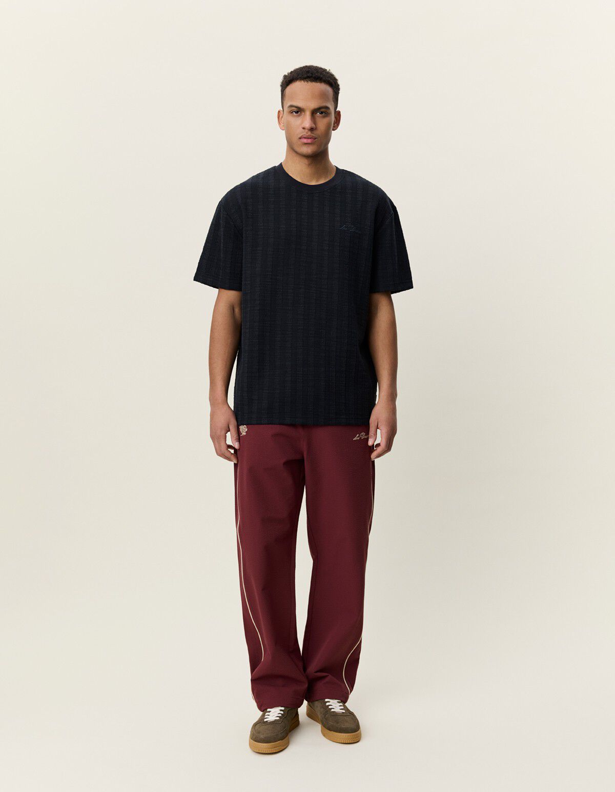 Stripe Jacquard T-Shirt