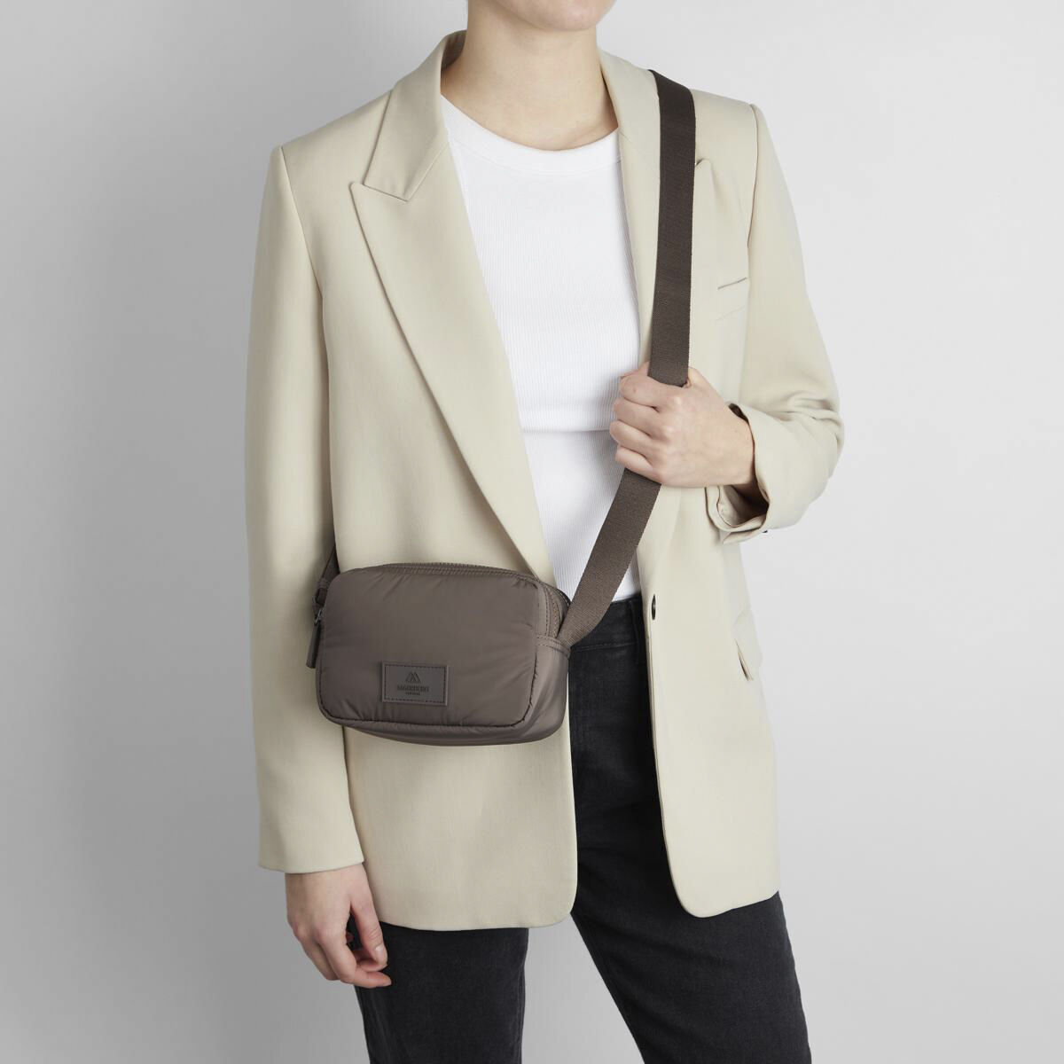 LessMBG Crossbody Bag, Recycle, Major Brown