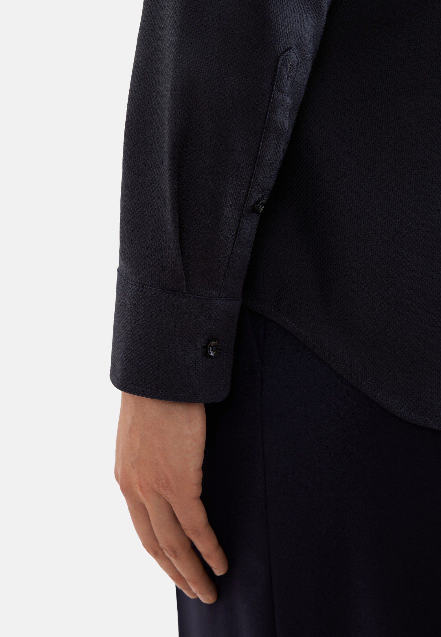 Business shirt Slim 1/1 Kent-Collar Structure