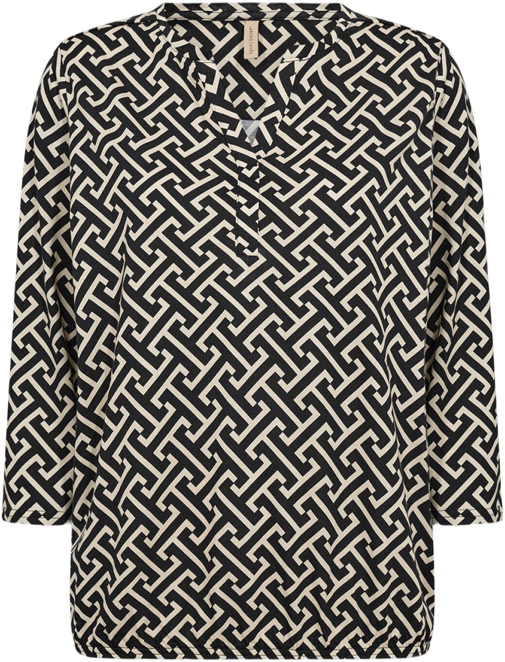 SC-FELICITY AOP 519 Bluse Sort